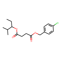 Succinic acid, 2-methylpent-3-yl 4-chlorobenzyl ester