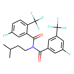 Benzamide, 3-fluoro-5-trifluoromethyl-N-(3-fluoro-5-trifluoromethylbenzoyl)-N-3-methylbutyl-