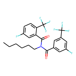 Benzamide, 3-fluoro-5-trifluoromethyl-N-(3-fluoro-5-trifluoromethylbenzoyl)-N-hexyl-