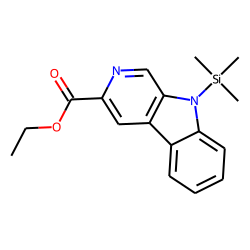 Ethyl «beta»-carboline-3-carboxylate, N-trimethylsilyl-
