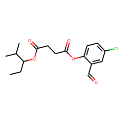 Succinic acid, 2-methylpent-3-yl 4-chloro-2-formylphenyl ester