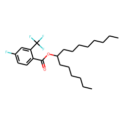 4-Fluoro-2-trifluromethylbenzoic acid, 7-pentadecyl ester