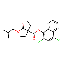 Diethylmalonic acid, 2,4-dichloronaphth-1-yl isobutyl ester