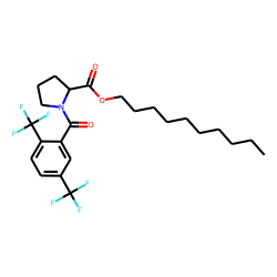L-Proline, N-(2,5-ditrifluoromethylbenzoyl)-, decyl ester