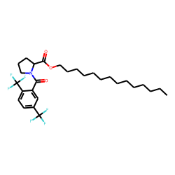 L-Proline, N-(2,5-ditrifluoromethylbenzoyl)-, tetradecyl ester