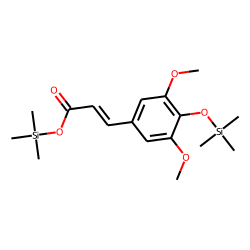 2-Propenoic acid, 3-[3,5-dimethoxy-4-[(trimethylsilyl)oxy]phenyl]-, trimethylsilyl ester, (E)-