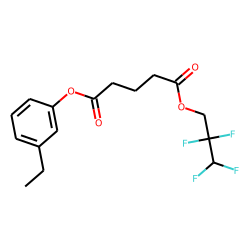 Glutaric acid, 2,2,3,3-tetrafluoropropyl 3-ethylphenyl ester
