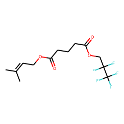 Glutaric acid, 3-methylbut-2-en-1-yl 2,2,3,3,3-pentafluoropropyl ester
