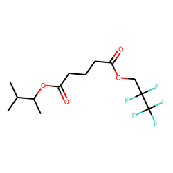 Glutaric acid, 3-methylbut-2-yl 2,2,3,3,3-pentafluoropropyl ester