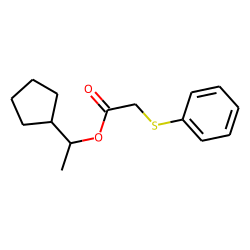 (Phenylthio)acetic acid, 1-cyclopentylethyl ester