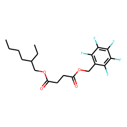 Succinic acid, 2-ethylhexyl pentafluorobenzyl ester
