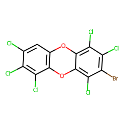 3-bromo,1,2,4,6,7,8-hexachloro-dibenzo-dioxin