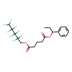 Glutaric acid, 2,2,3,3,4,4,5,5-octafluoropentyl 1-phenylpropyl ester