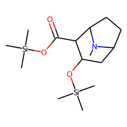 Ecgonine, trimethylsilyl ether, trimethylsilyl ester