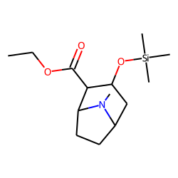 Ecgonine ethyl ester, trimethylsilyl ether