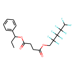 Succinic acid, 2,2,3,3,4,4,5,5-octafluoropentyl 1-phenylpropyl ester