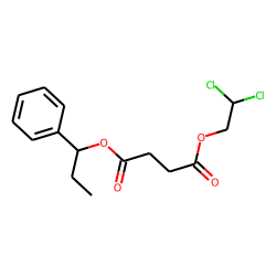 Succinic acid, 2,2-dichloroethyl 1-phenylpropyl ester