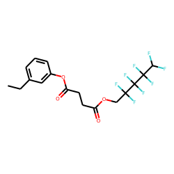 Succinic acid, 2,2,3,3,4,4,5,5-octafluoropentyl 3-ethylphenyl ester