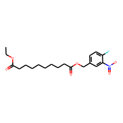 Sebacic acid, ethyl 3-nitro-4-fluorobenzyl ester