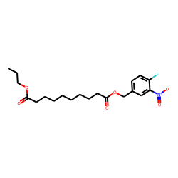 Sebacic acid, 3-nitro-4-fluorobenzyl propyl ester