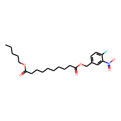 Sebacic acid, 3-nitro-4-fluorobenzyl pentyl ester