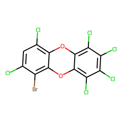6-bromo,1,2,3,4,7,9-hexachloro-dibenzo-dioxin