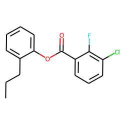 3-Chloro-2-fluorobenzoic acid, 2-propylphenyl ester