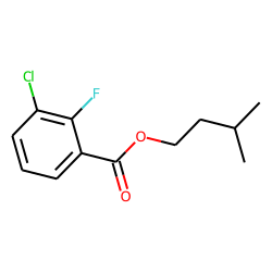 3-Chloro-2-fluorobenzoic acid, 3-methylbutyl ester