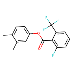 6-Fluoro-2-trifluoromethylbenzoic acid, 3,4-dimethylphenyl ester