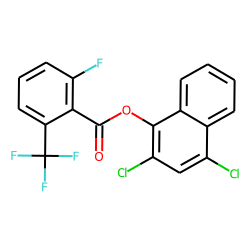 6-Fluoro-2-trifluoromethylbenzoic acid,2,4-dichloronaphthyl-1 ester