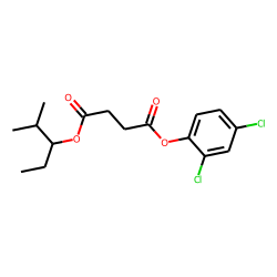 Succinic acid, 2-methylpent-3-yl 2,4-dichlorophenyl ester