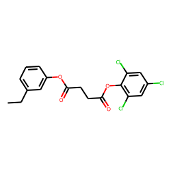 Succinic acid, 2,4,6-trichlorophenyl 3-ethylphenyl ester