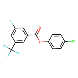 3-Fluoro-5-trifluoromethylbenzoic acid, 4-chlorophenyl ester