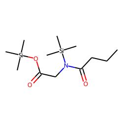 Glycine, N-(1-oxobutyl)-N-(trimethylsilyl)-, trimethylsilyl ester