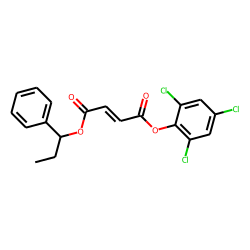 Fumaric acid, 1-phenylprop-1-yl 2,4,6-trichlorophenyl ester