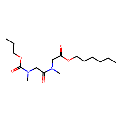 Sarcosylsarcosine, N-propoxycarbonyl-, hexyl ester