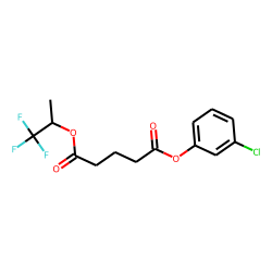 Glutaric acid, 1,1,1-trifluoroprop-2-yl 3-chlorophenyl ester
