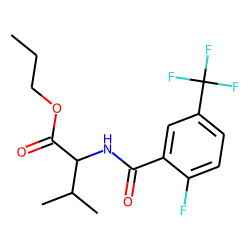 L-Valine, N-(2-fluoro-5-trifluoromethylbenzoyl)-, propyl ester