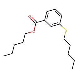 Benzoic acid, 3-(pentylthio)-, pentyl ester