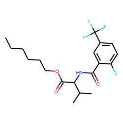 L-Valine, N-(2-fluoro-5-trifluoromethylbenzoyl)-, hexyl ester
