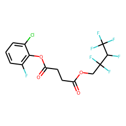 Succinic acid, 2-chloro-6-fluorophenyl 2,2,3,4,4,4-hexafluorobutyl ester