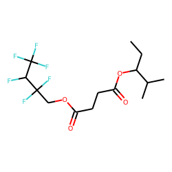 Succinic acid, 2-methylpent-3-yl 2,2,3,4,4,4-hexafluorobutyl ester