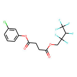 Succinic acid, 3-chlorophenyl 2,2,3,4,4,4-hexafluorobutyl ester