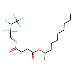 Succinic acid, dec-2-yl 2,2,3,4,4,4-hexafluorobutyl ester