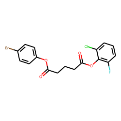 Glutaric acid, 2-chloro-6-fluorophenyl 4-bromophenyl ester