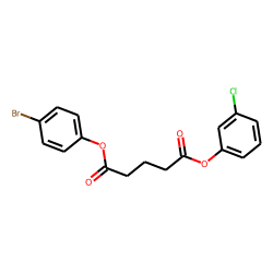 Glutaric acid, 3-chlorophenyl 4-bromophenyl ester