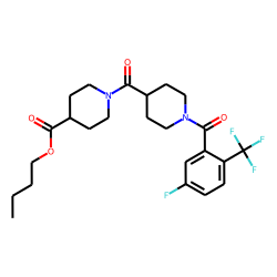Isonipecotinoylisonipecotic acid, N'-(3-fluoro-6-trifluoromethylbenzoyl)-, butyl ester
