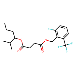 Succinic acid, 2-fluoro-6-(trifluoromethyl)benzyl 2-methylhex-3-yl ester
