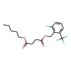 Succinic acid, 2-fluoro-6-(trifluoromethyl)benzyl pentyl ester