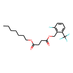 Succinic acid, 2-fluoro-6-(trifluoromethyl)benzyl heptyl ester
